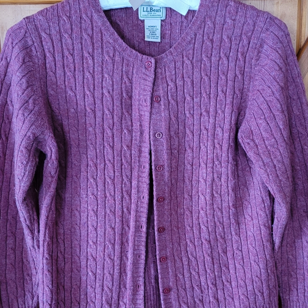LL Bean cardigan sweater